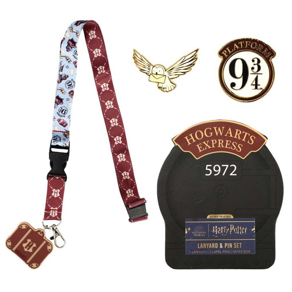 Harry Potter Hogwarts Express Lanyard and Pin Set - Wizarding World Gifts